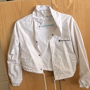 champion cropped windbreaker